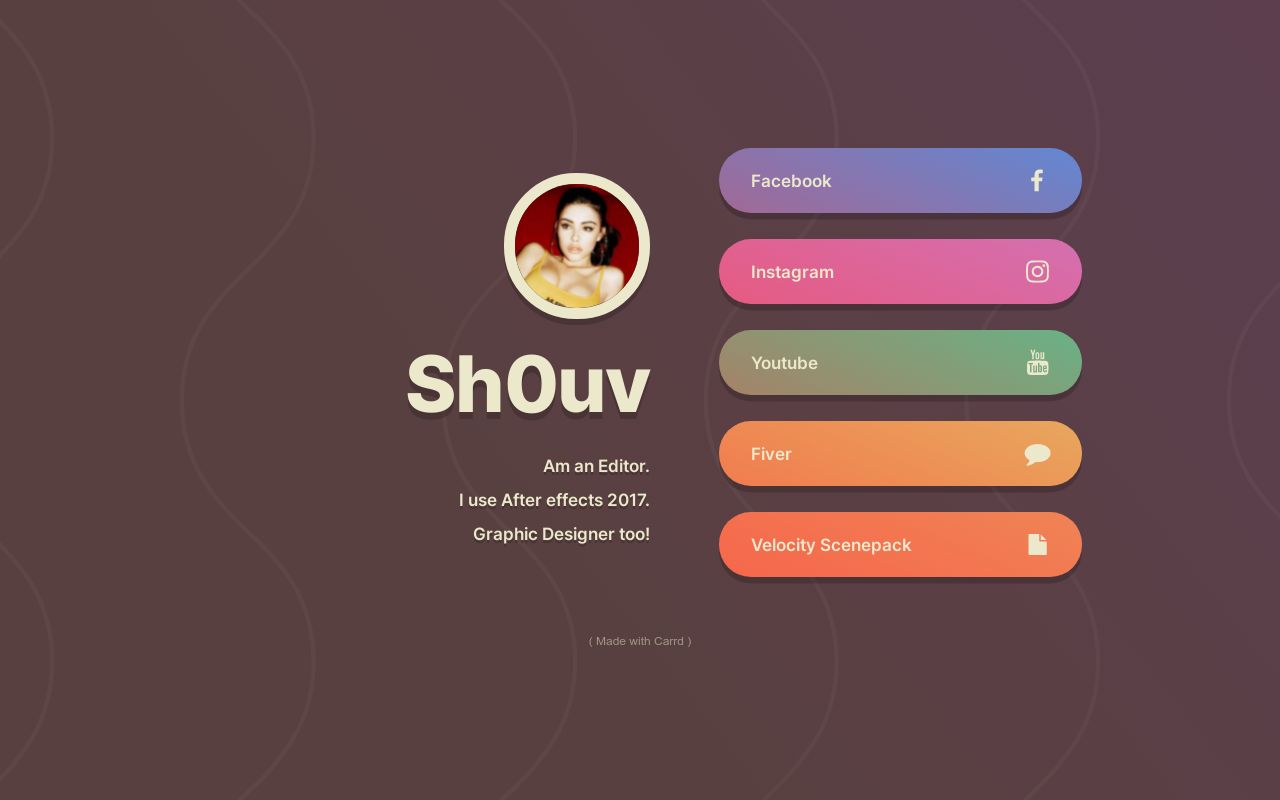 Carrd profile picture for @sh0uv